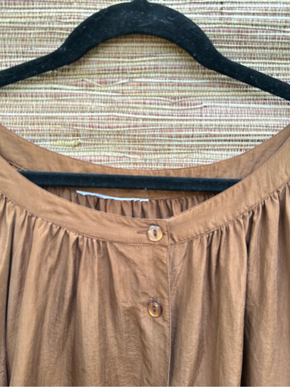 Bronze Silk Poet Blouse - Picture 7 of 15